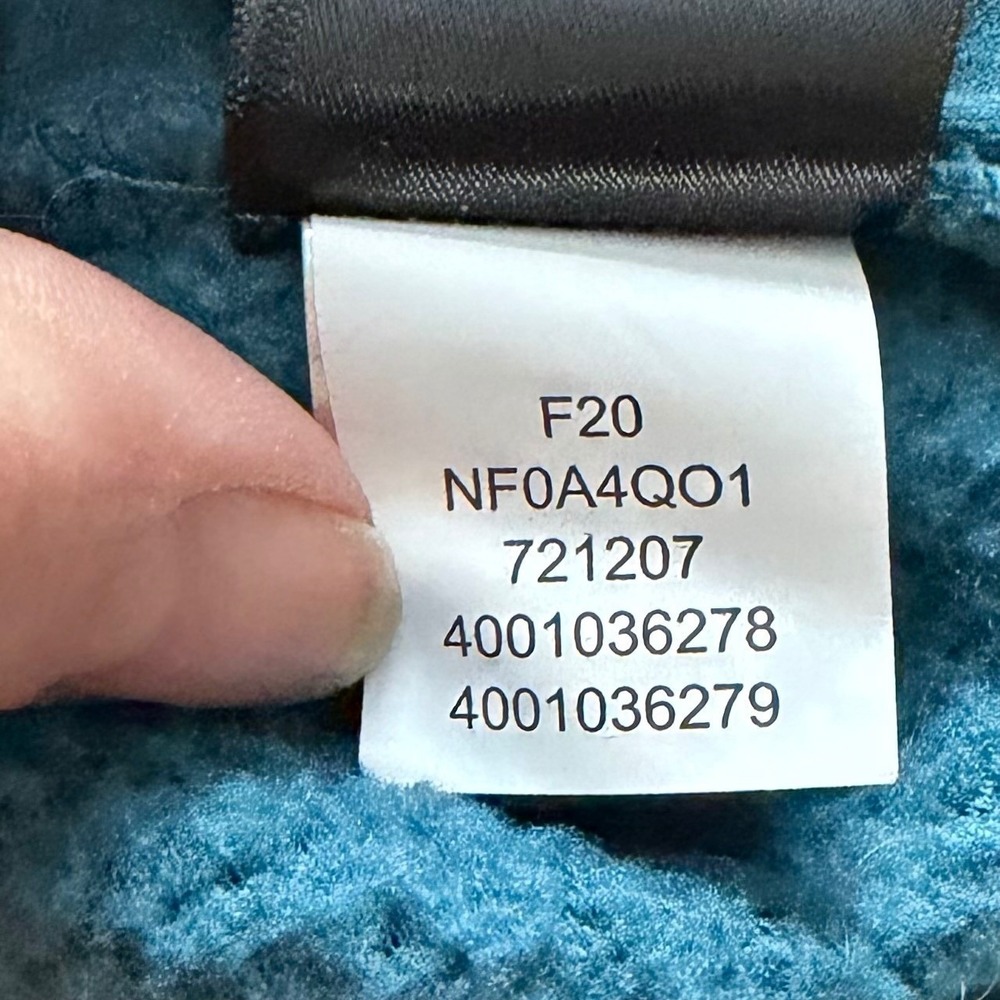 The North Face Teal Fleece Hoodie Pullover Womens Size L Cozy Relaxed Fit - Picture 10 of 10